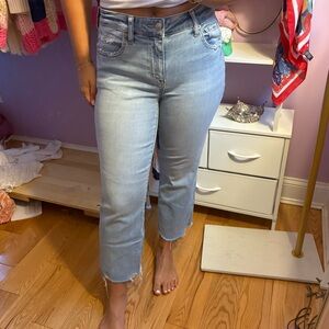 American Eagle Outfitters Light Wash Cropped bootcut Jeans